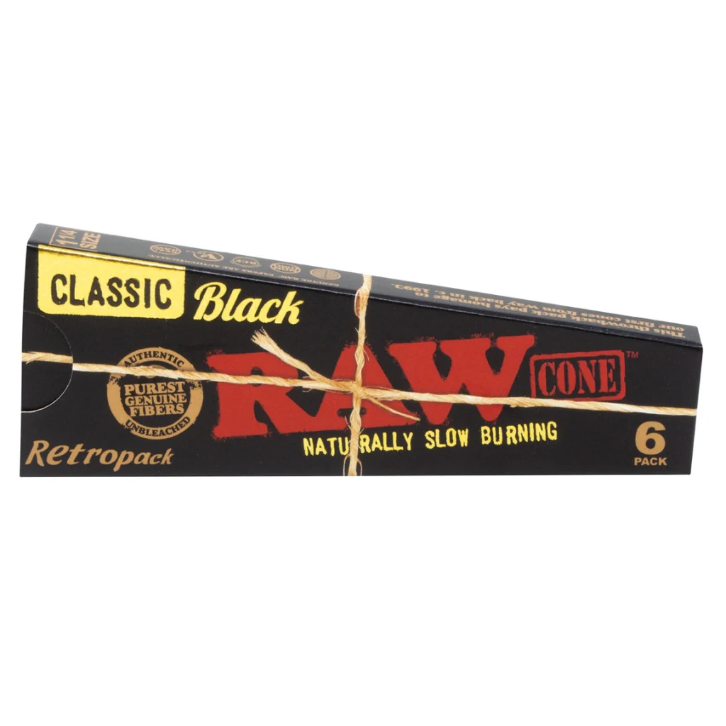 Raw - Pre Rolled Cones Black