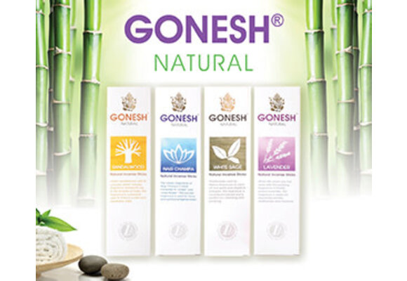 Gonesh - Aroma Incense Sticks Natural 17ct