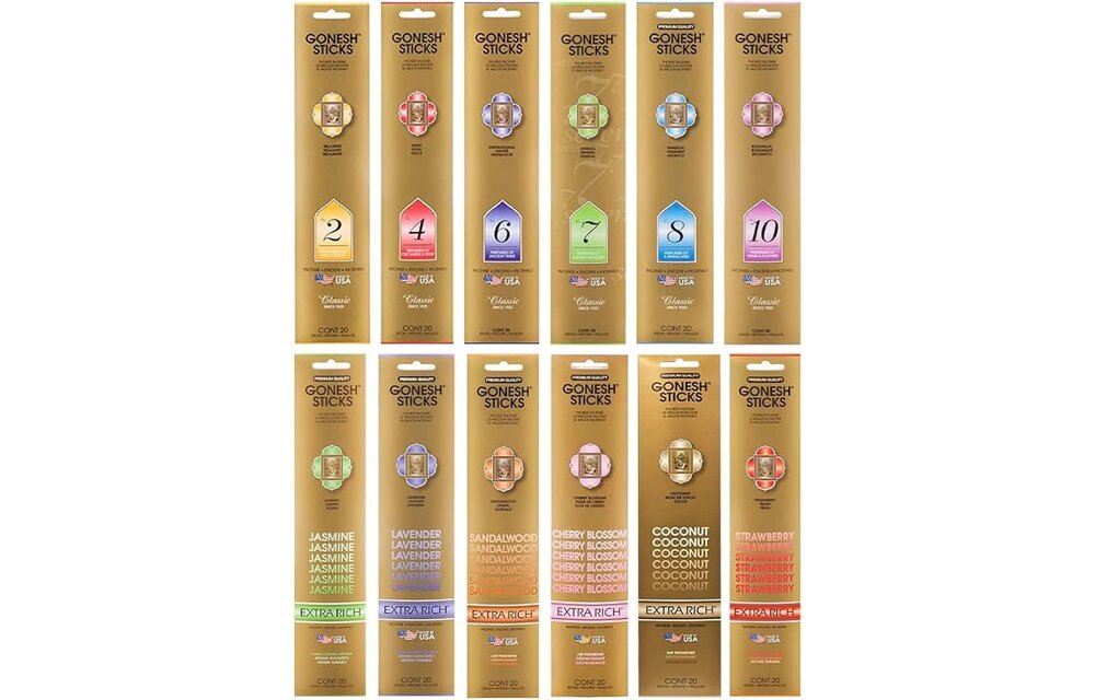 Gonesh - Aroma Incense Sticks 20ct