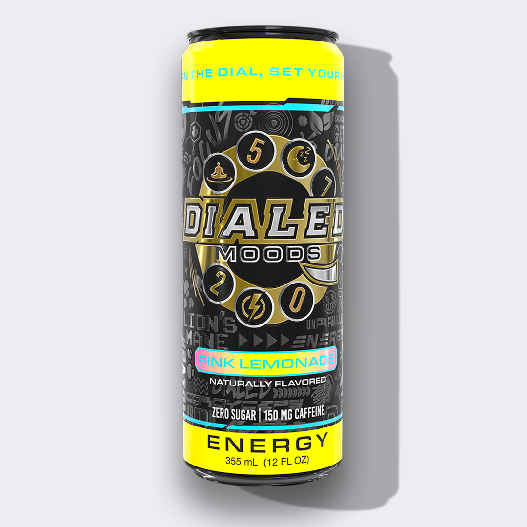 Dialed Moods - Kratom + Mushroom Energy Drink 150mg Caffeine 355mL