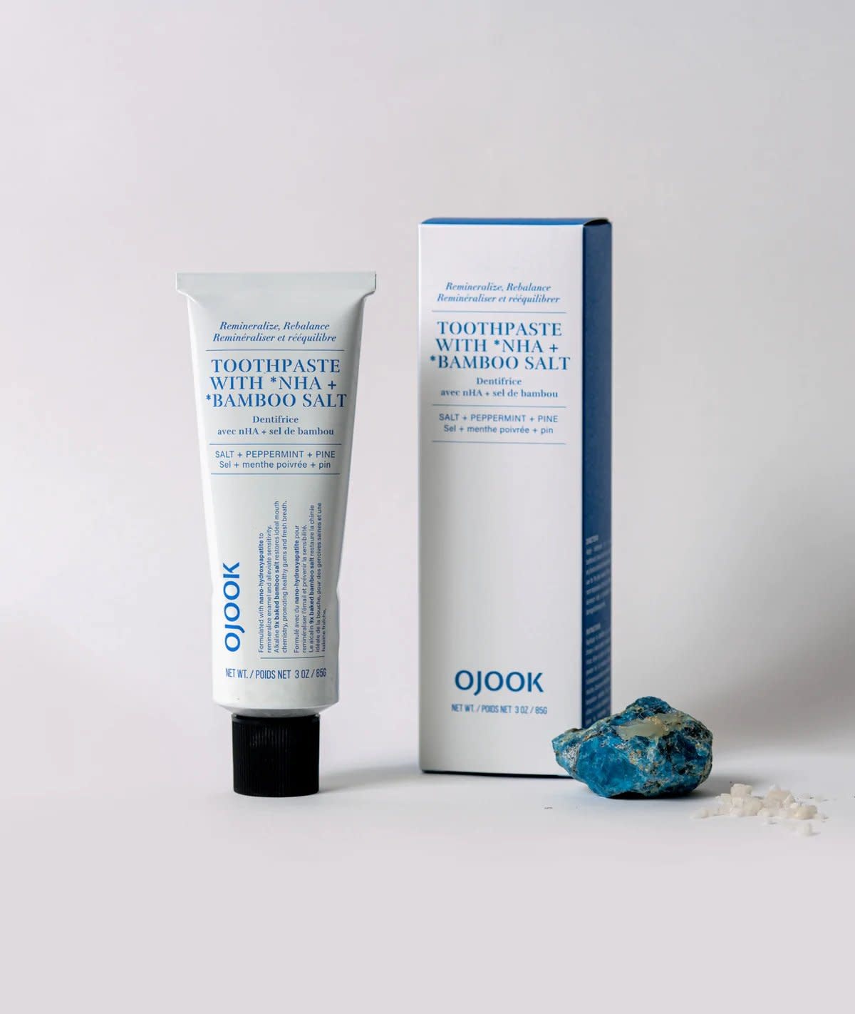 Ojook - Toothpaste Bamboo Salt w/ NHA Peppermint + Pine 3oz