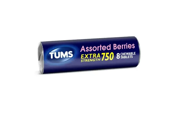 Tums - Antacid Extra Strength 750 8ct Assorted Berries
