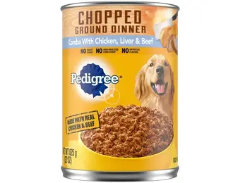 Pedigree - Dog Food Adult Canned 22oz Chicken, Liver & Beef