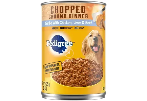 Pedigree - Dog Food Adult Canned 22oz Chicken, Liver & Beef