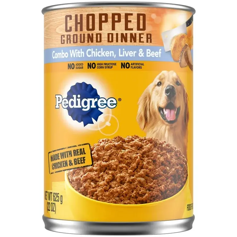 Pedigree - Dog Food Adult Canned 22oz Chicken, Liver & Beef