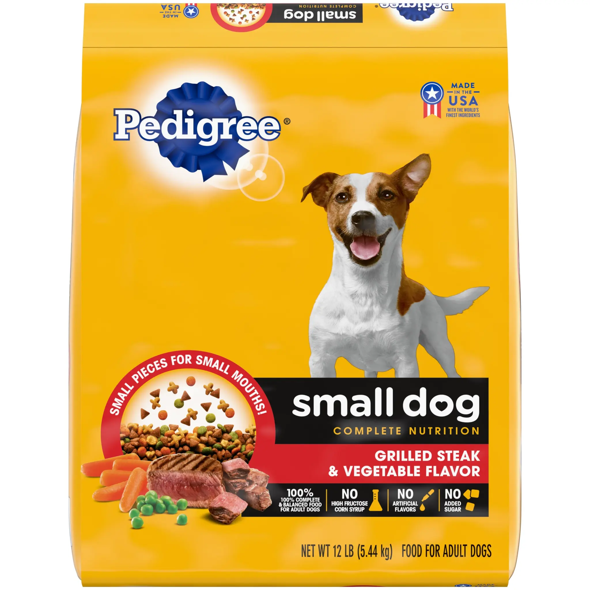 Pedigree - Dog Food SMALL 3.5lb Steak & Vegetables