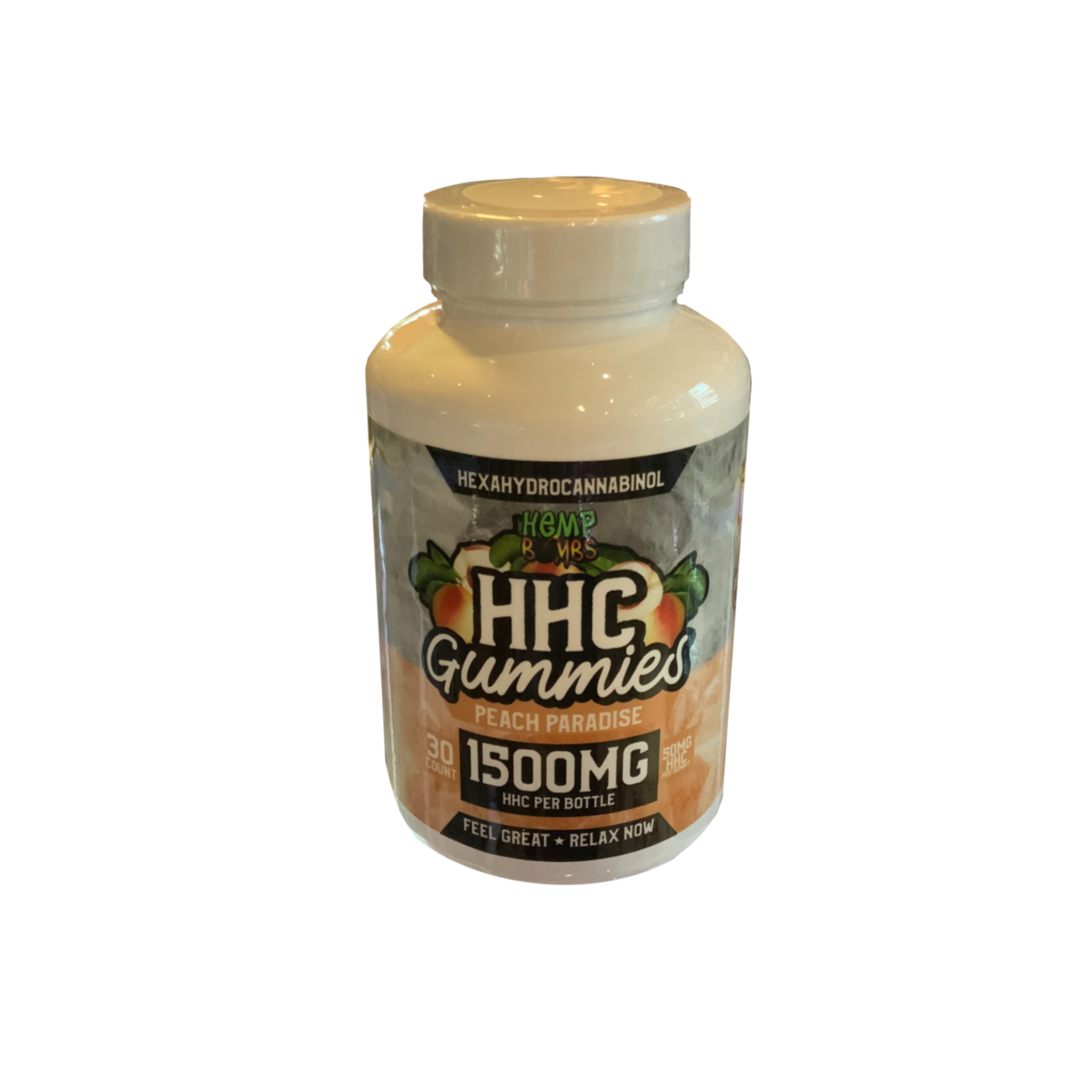 Hemp Bombs - HHC Gummies 1500mg 30ct Peach Paradise
