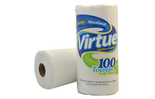 Virtue - Paper Towels Essentials 2-Ply 100 Sheets Single
