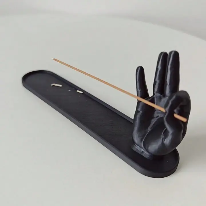 TGR - Incense Holder Hand Design Black