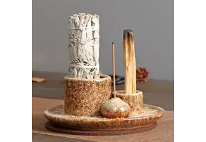 TGR - Incense, Sage and Palo Santo Ceramic Holder