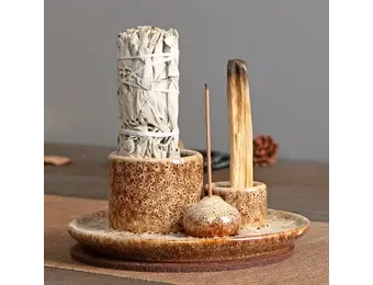 TGR - Incense, Sage and Palo Santo Ceramic Holder