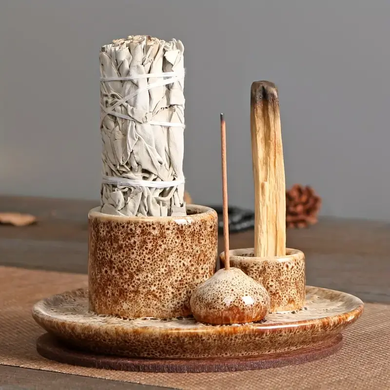 TGR - Incense, Sage and Palo Santo Ceramic Holder