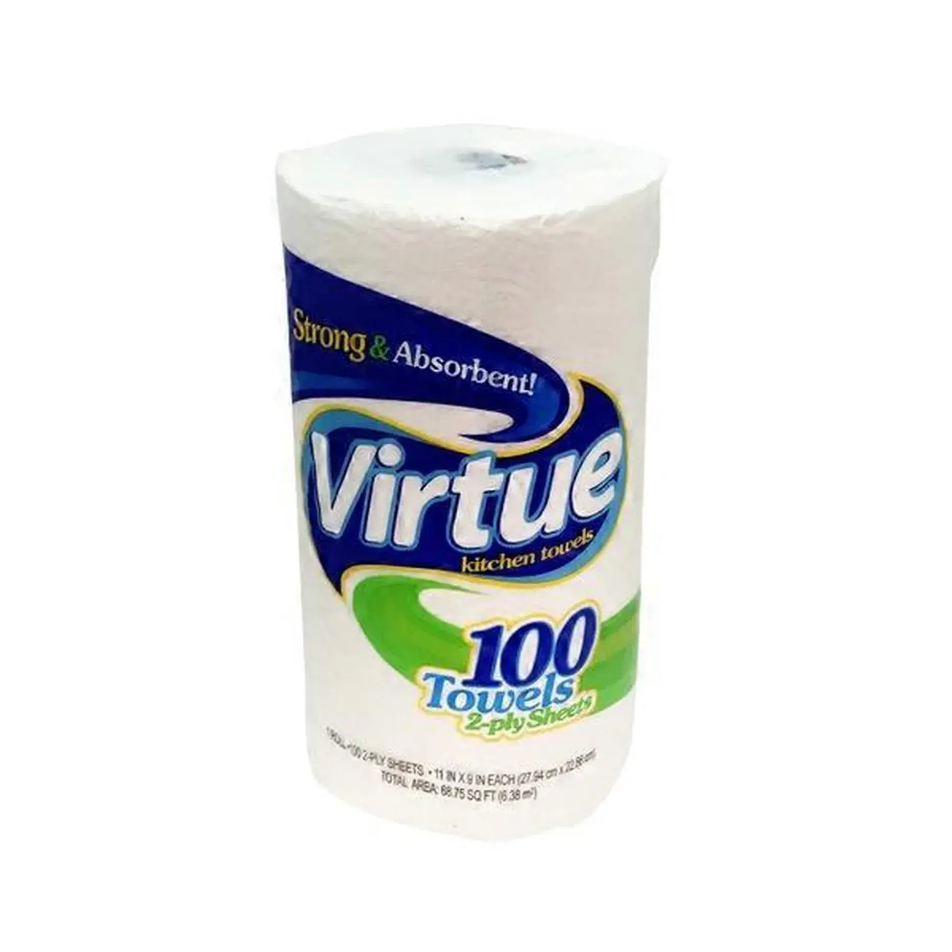 Virtue - Paper Towels Essentials 2-Ply 100 Sheets Single