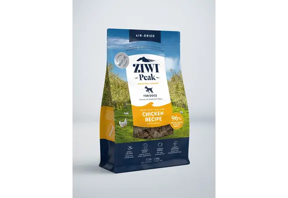 Ziwi Peak - Dog Food Air Dried All Breeds & Ages New Zealand Chicken Recipe 2.2lb 1.0kg