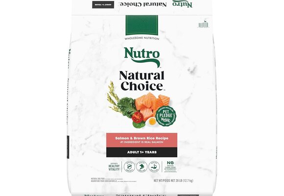 Nutro - ADULT Dog Food 28lb Salmon & Brown Rice Recipe