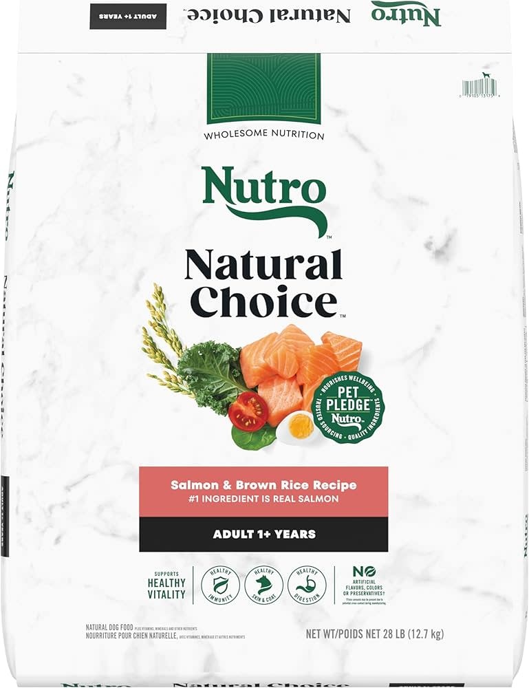 Nutro - ADULT Dog Food 28lb Salmon & Brown Rice Recipe
