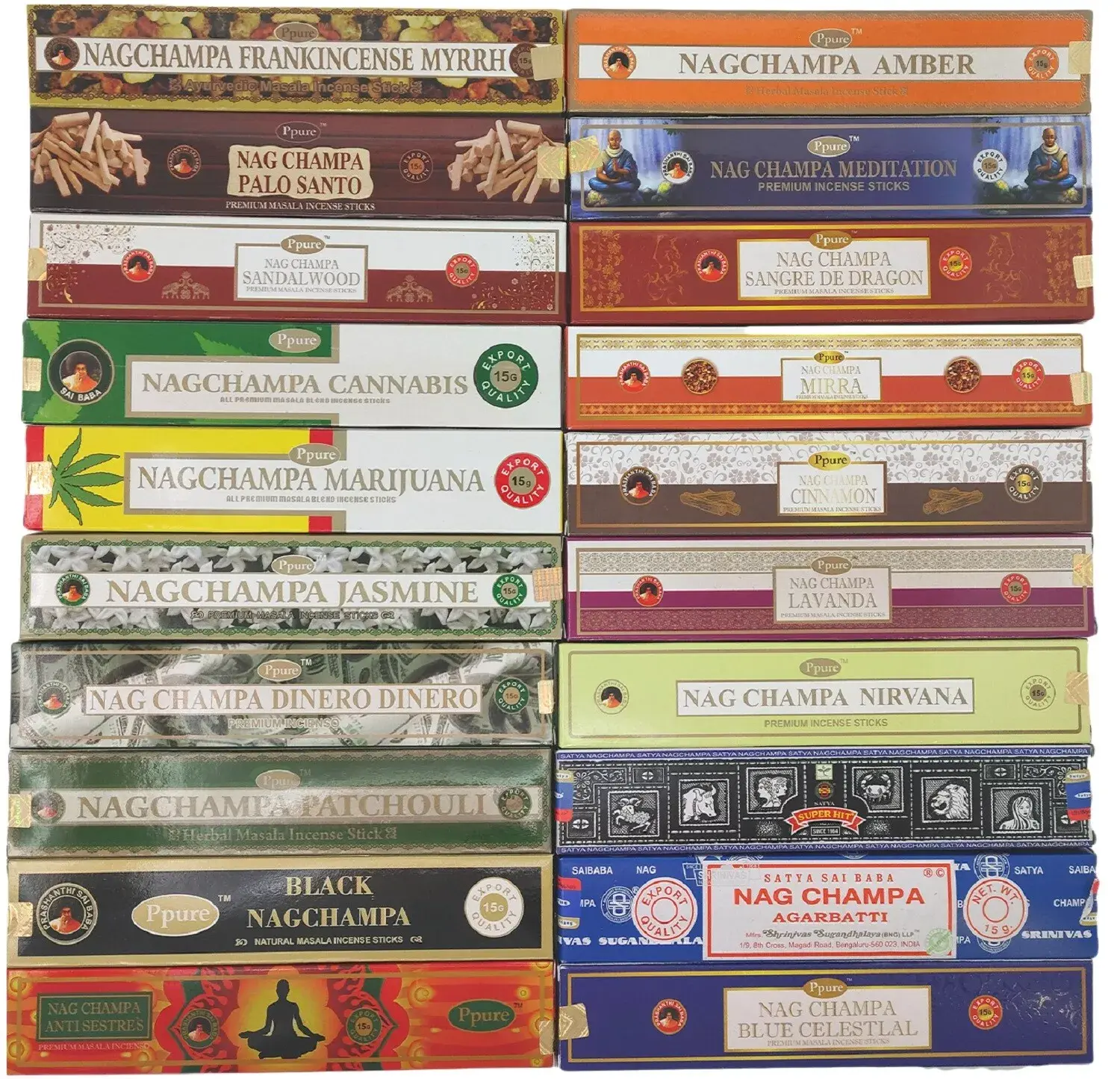 Ppure Nag Champa - Incense 15g