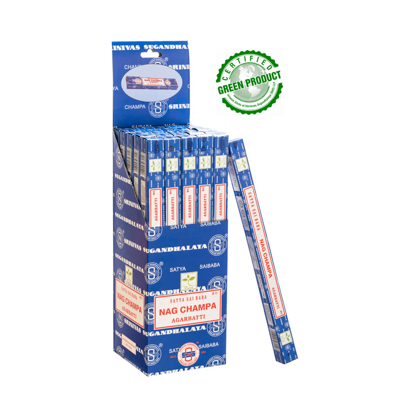 Satya - Aroma Incense Sticks 10g Nag Champa (Blue Box)