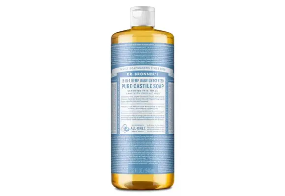 Dr. Bronner's - Liquid Soap 18-in-1 Pure Castile Hemp Baby Unscented 32oz