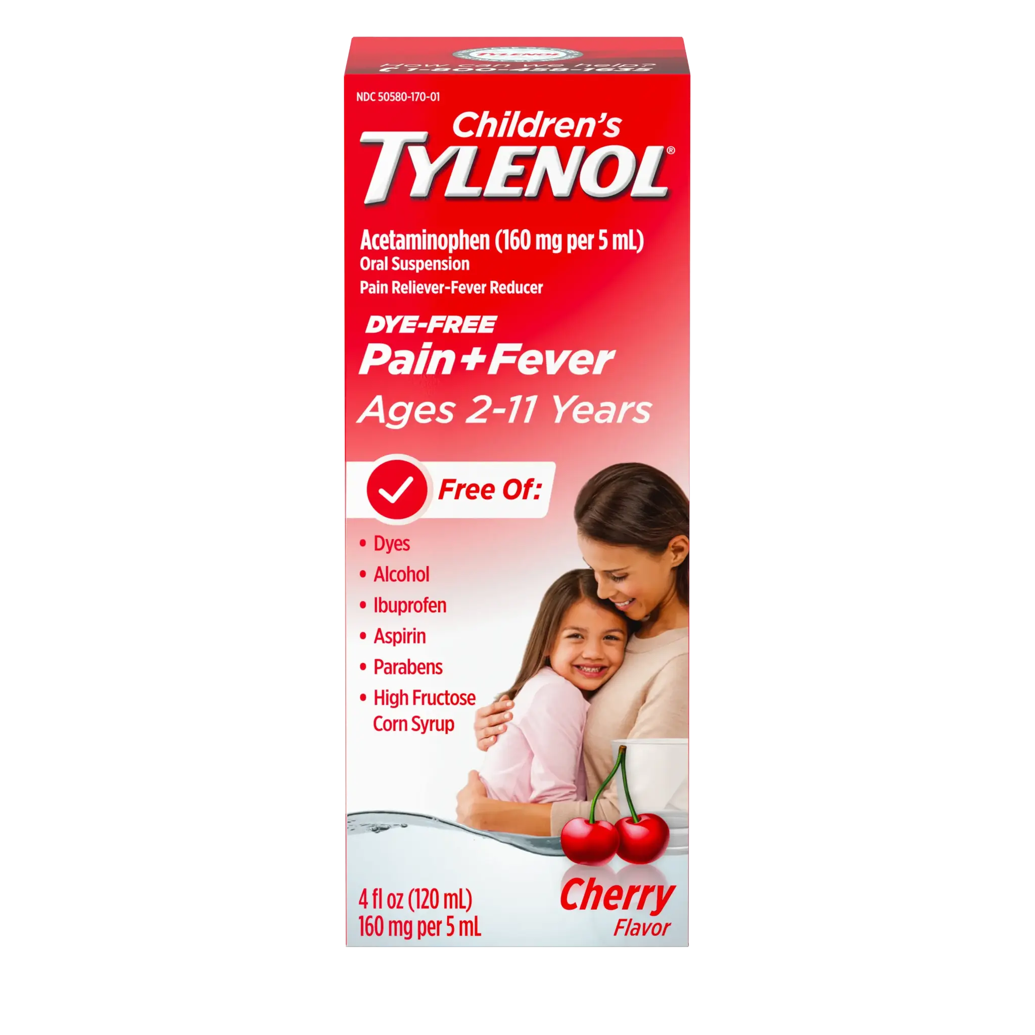 Tylenol - Pain Reliever/Fever Reducer Dye-Free 120ml
