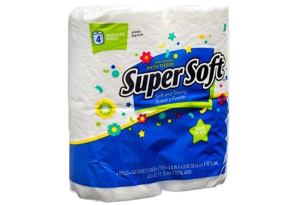 Super Soft - Toilet Paper 2-Ply 4pk