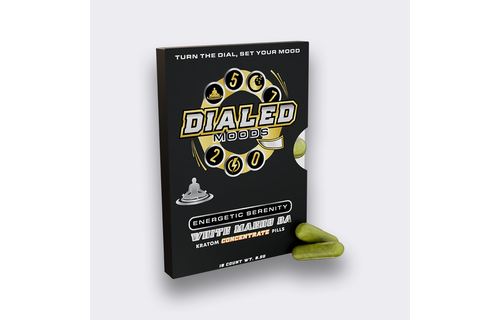 Dialed Moods - Kratom Capsule White Maeng Da 10ct