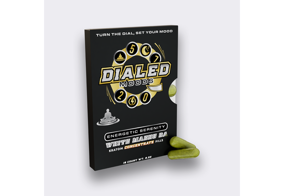 Dialed Moods - Kratom Capsule White Maeng Da 10ct