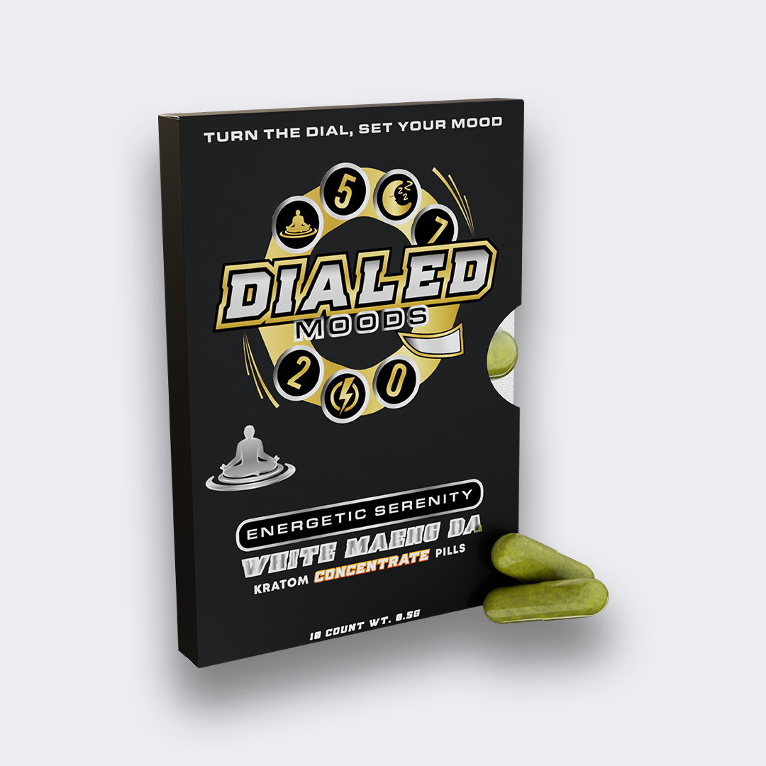 Dialed Moods - Kratom Capsule White Maeng Da 10ct
