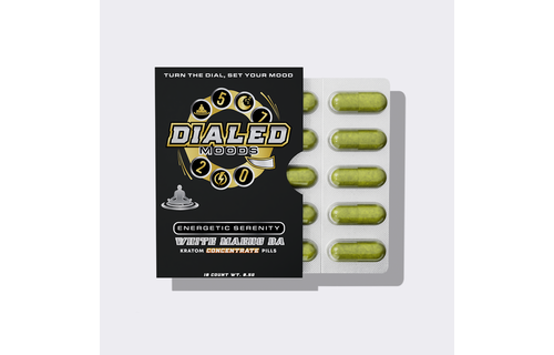 Dialed Moods - Kratom Capsule White Maeng Da 10ct
