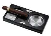 TGR - Cigar Ashtray Box with Cutter and Puncher