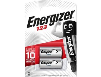 Energizer - Battery Lithium 123 2pk