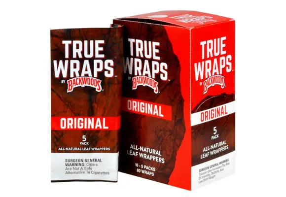 Backwoods - Leaf Wrap TRUE WRAPS 5pk Original