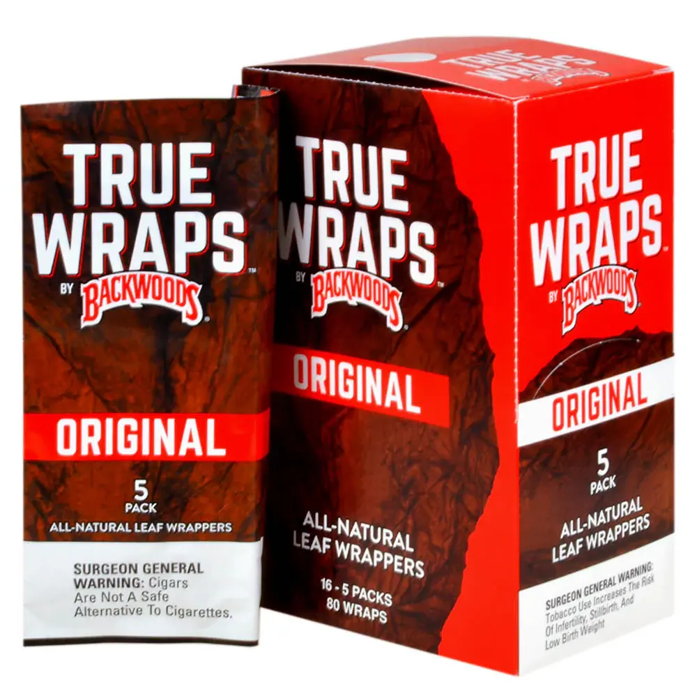 Backwoods - Leaf Wrap TRUE WRAPS 5pk Original