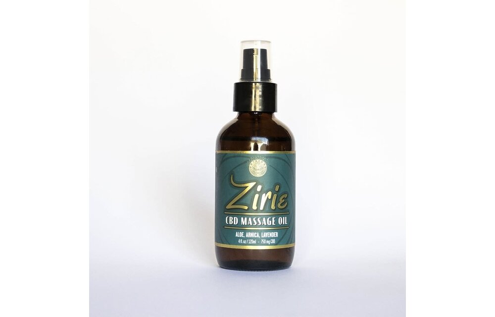 Zirie - CBD Massage Oil 4oz 750 mg