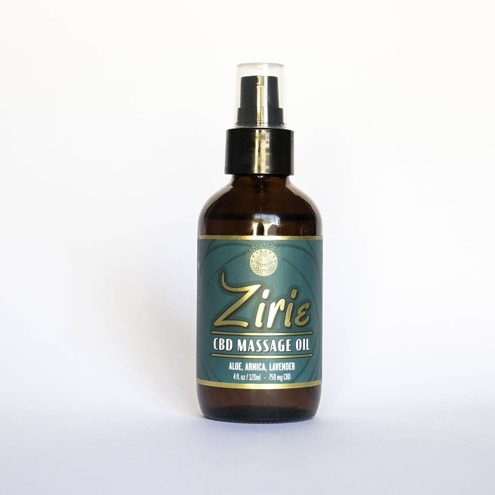 Zirie - CBD Massage Oil 4oz 750 mg