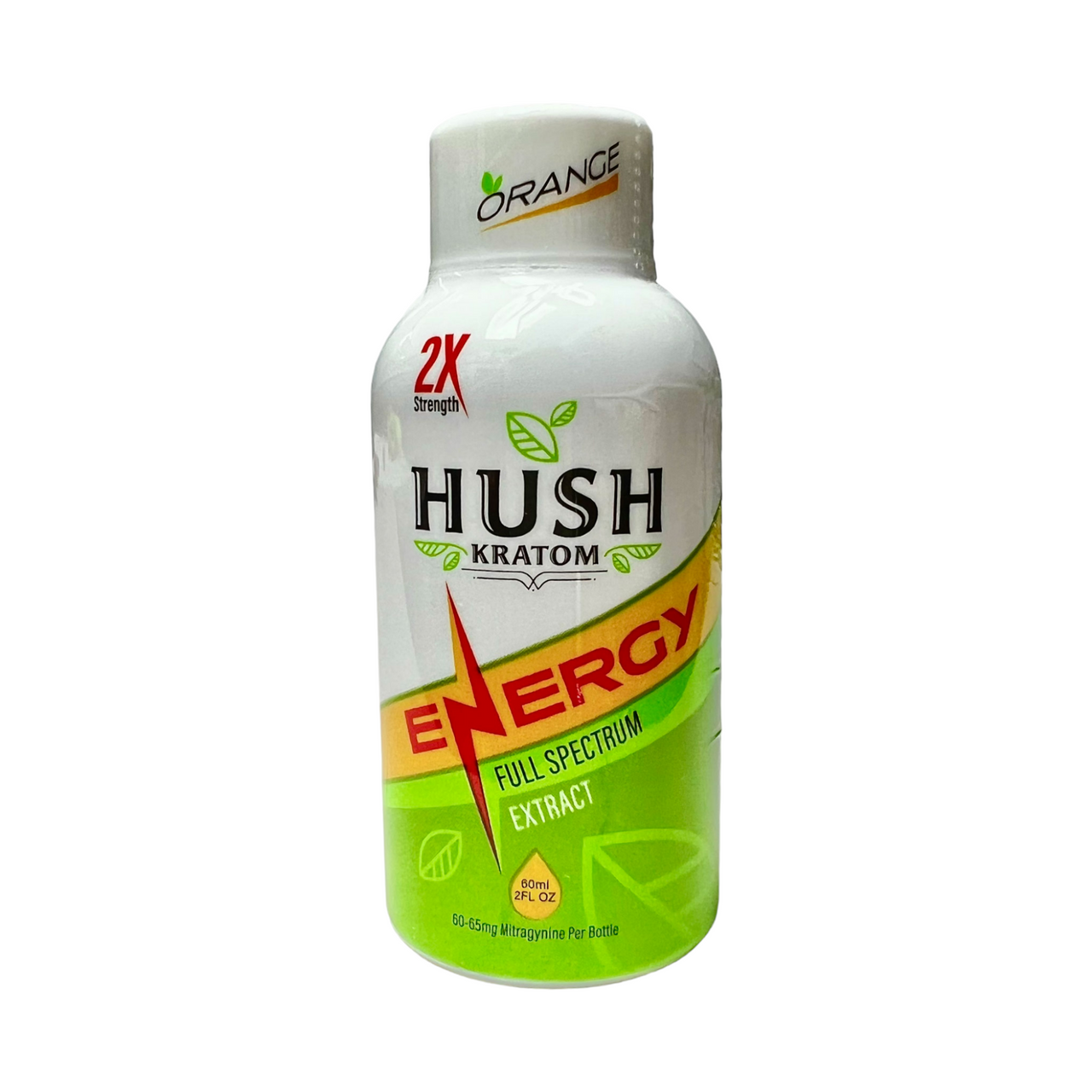 Hush Kratom - Extract Energy Shot Orange 2floz