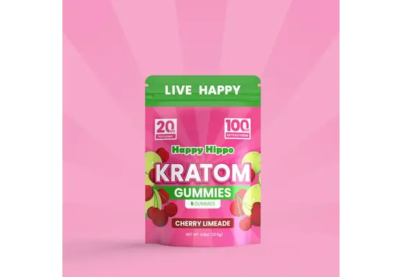Happy Hippo - Kratom Gummies 100mg 5ct