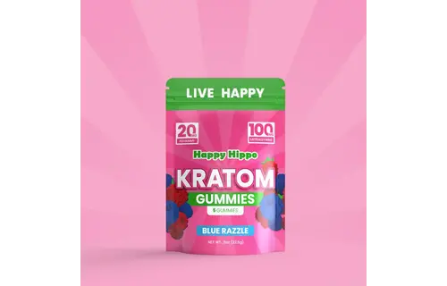 Happy Hippo - Kratom Gummies 100mg 5ct
