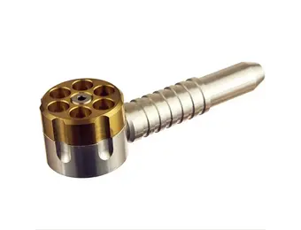 High Tech Pipes - Hand Pipe Metal Six Shooter