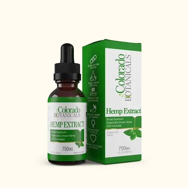 Colorado Botanicals - CBD Tincture Oil Full Spectrum 1 fl oz Peppermint