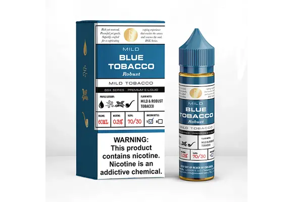 BSX Series - Nicotine Vape Juice 60mL MILD Blue Tobacco 3mg