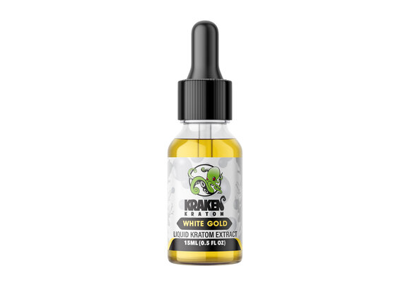 Kraken Kratom - Kratom Tea Extract Tincture WHITE GOLD 15ml