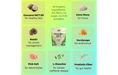 POW - Focus Creamer Wonder MCT Herbal Supplement 4.4oz