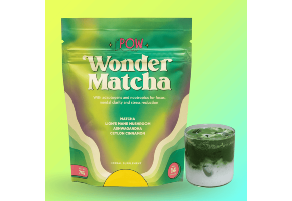POW - Nootropics Unsweetened Wonder Matcha Herbal Supplement 2.5oz