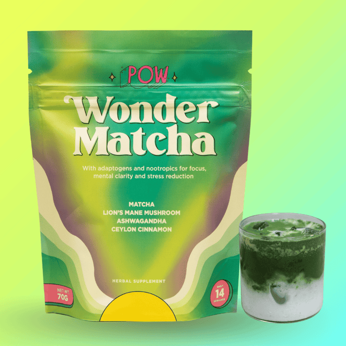 POW - Nootropics Unsweetened Wonder Matcha Herbal Supplement 2.5oz
