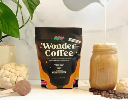 POW - Nootropics Collagen Protein Wonder Coffee Herbal Supplement 5.9 Oz