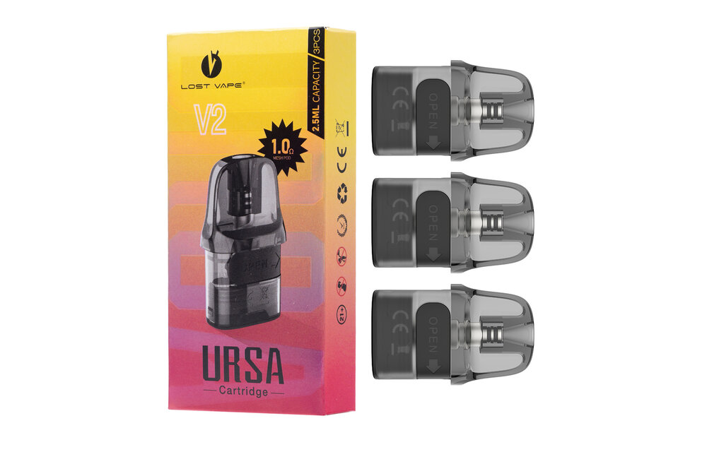 Lost Vape - URSA V2 Replacement Pods 1.0ohm 3pk
