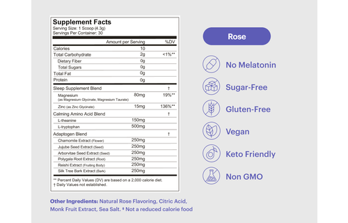 Noonbrew - Moonbrew Nighttime Superfood  ROSE 30 servings