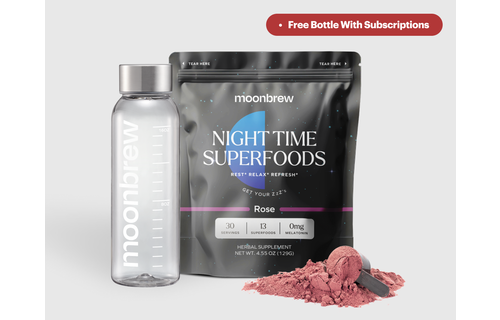 Noonbrew - Moonbrew Nighttime Superfood  ROSE 30 servings
