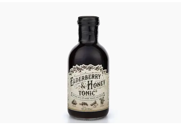 Roots and Leaves - Elderberry & Honey Tonic w/ 12 Herbs, Roots and Spices 16oz